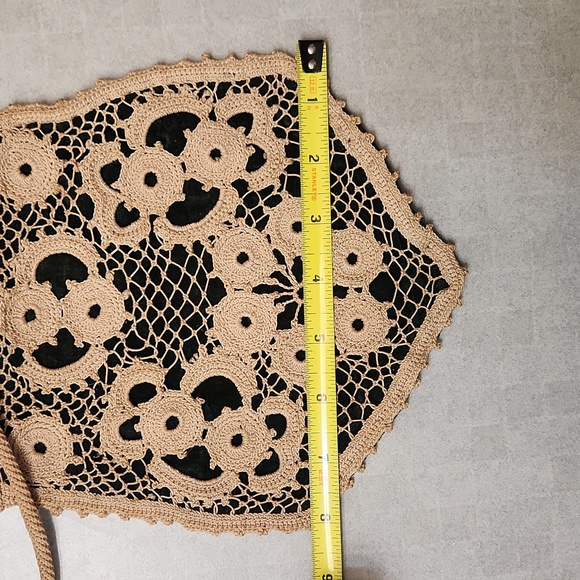 Vintage Handmade Purse Handbag Lace and Velvet - Picture 7 of 9